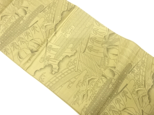 JAPANESE FUKURO OBI / WOVEN PEOPLE IN THE HEIAN ERA